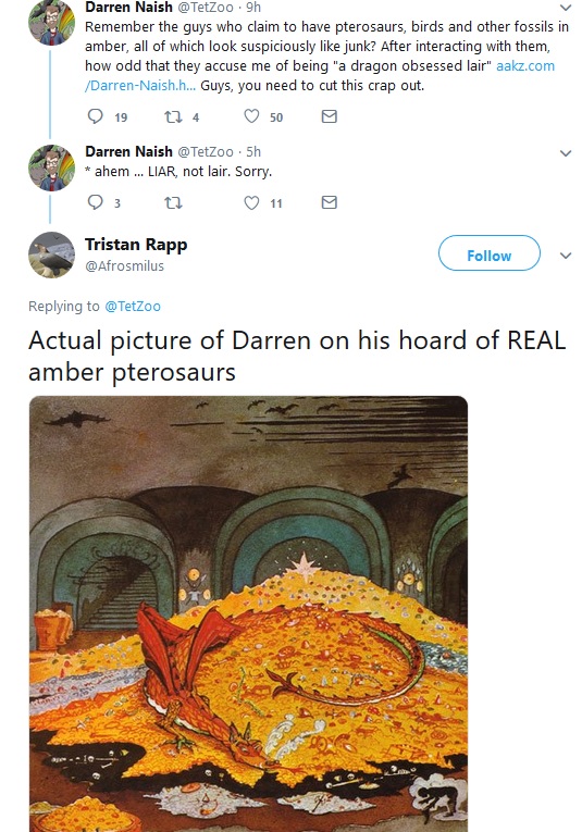 Darren Naish paleontology Southampton university Twitter attack